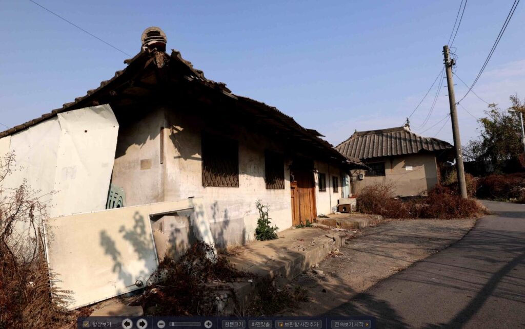 경기도 내 해제취락 정비사업에 포함될 대장안취락 전경